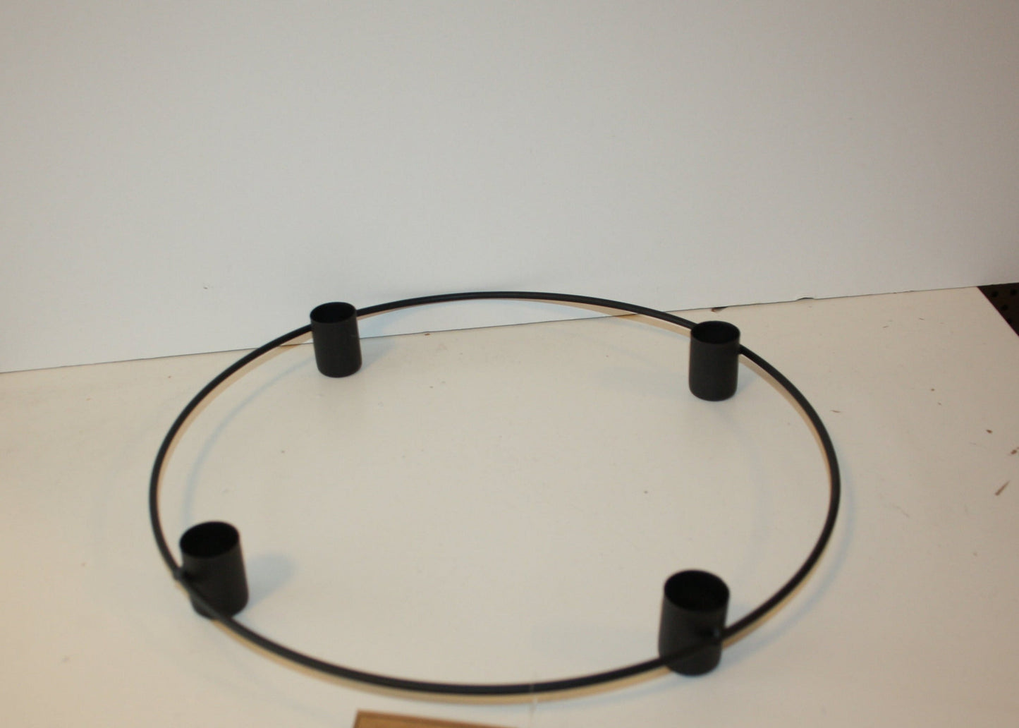 #8046 Metalldeko schwarz Kerzenring 30cm