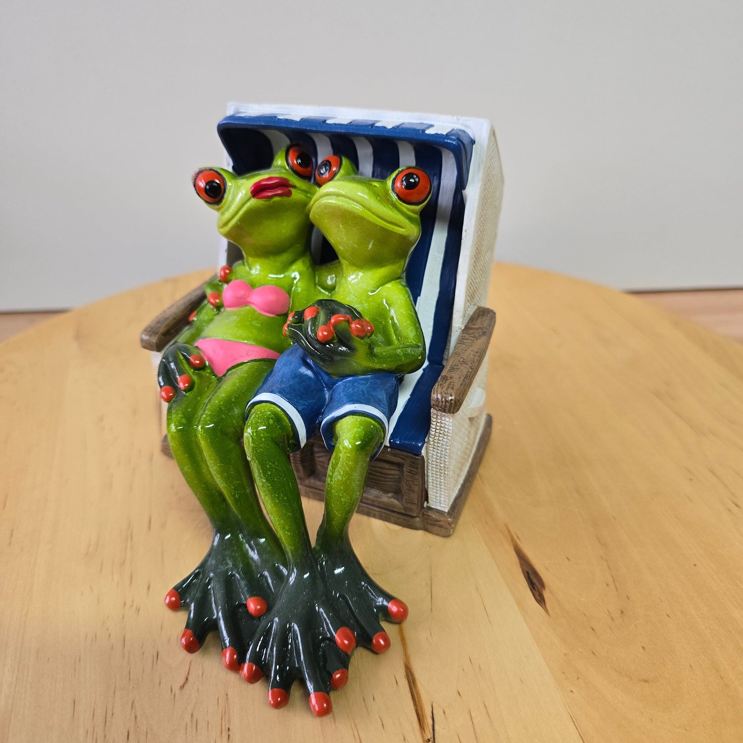 Froesche im Strandkorb