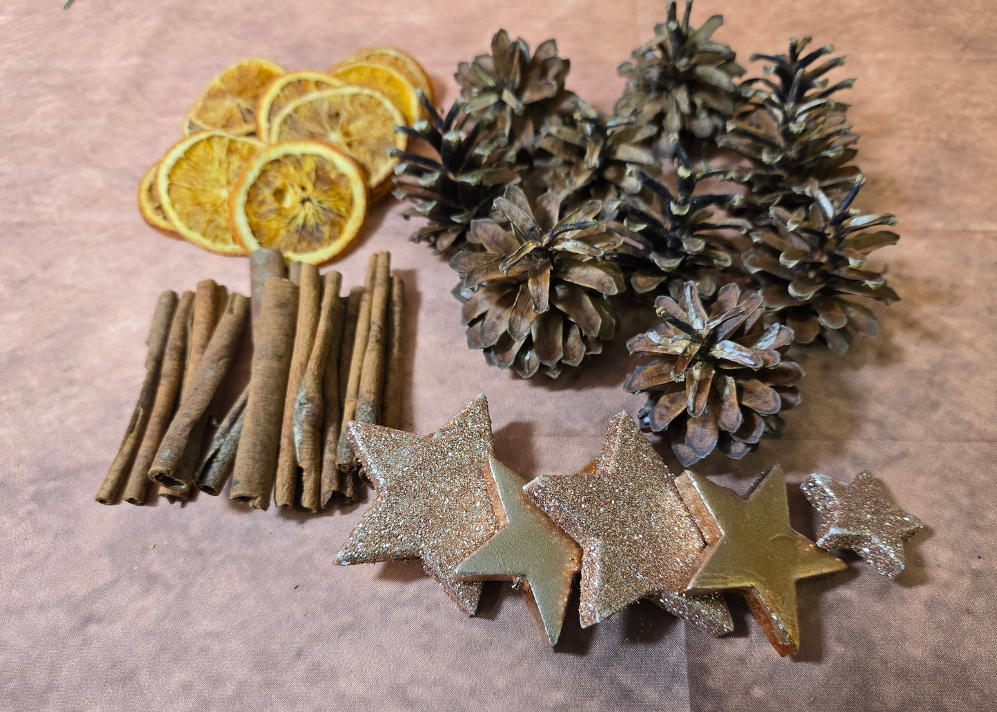 #8021 Basteltüte Natur mit Orangen