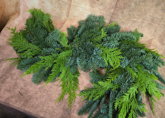 #8018 S Girlande frische Tanne, Tuja
