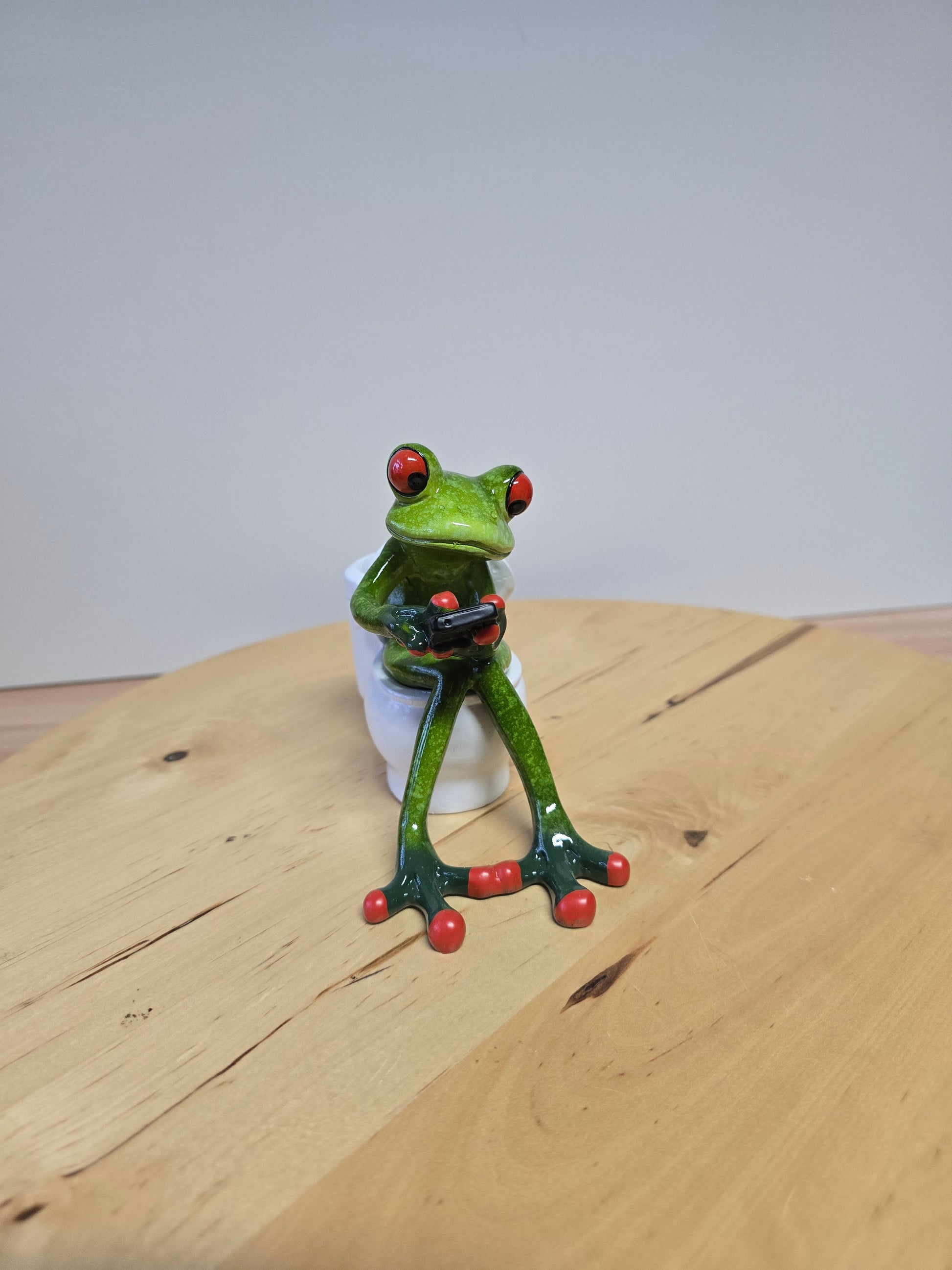 Frosch auf dem Klo