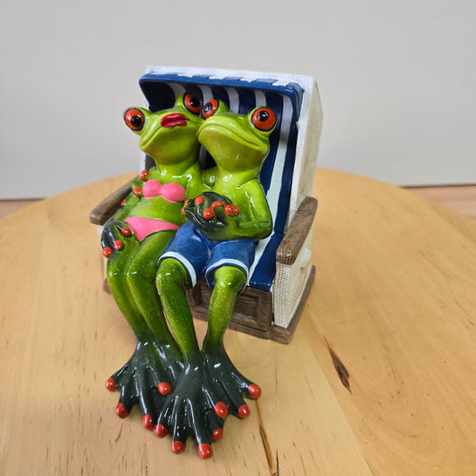 Frösche im Strandkorb16 cm