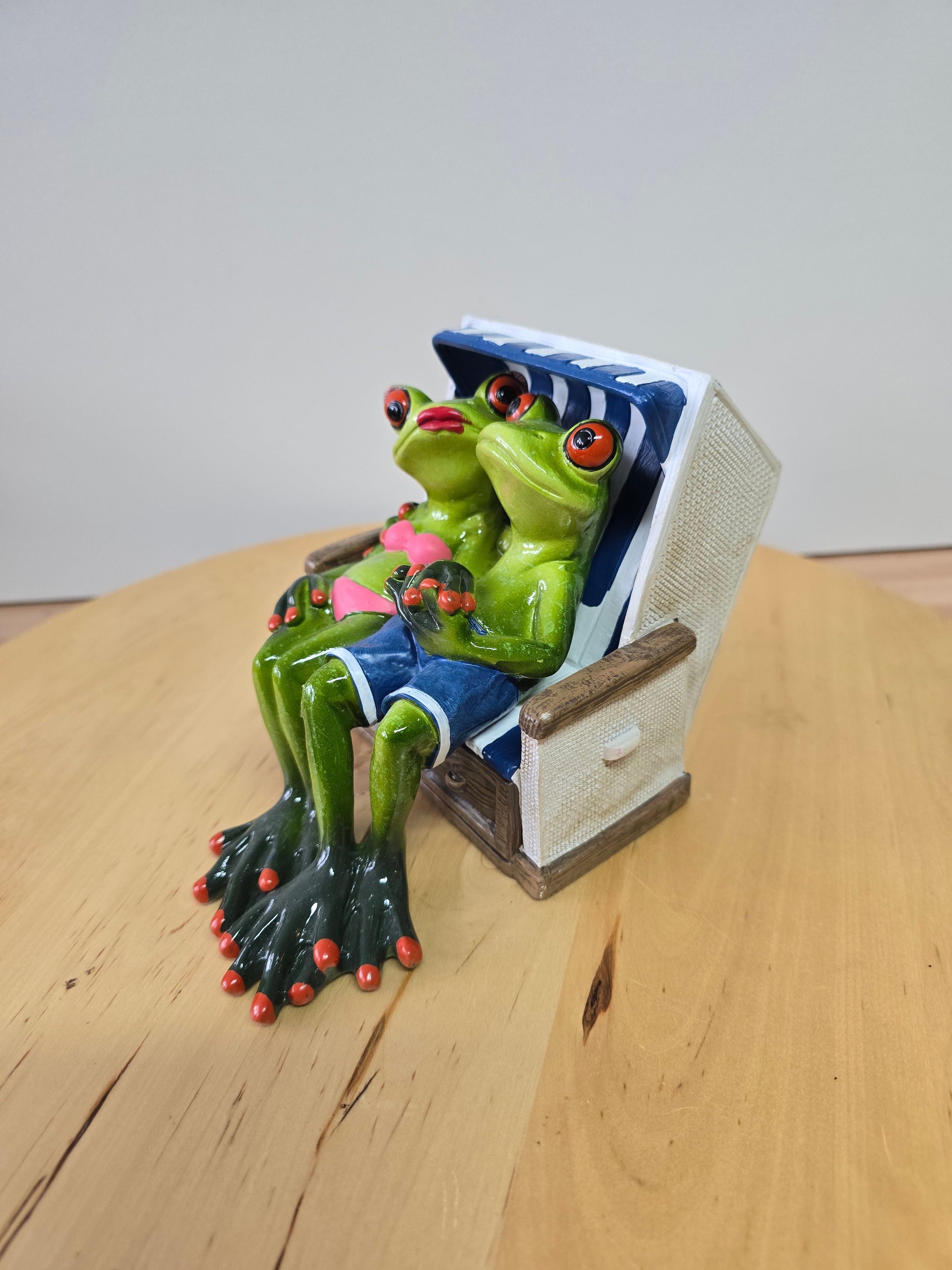 Frösche im Strandkorb16 cm