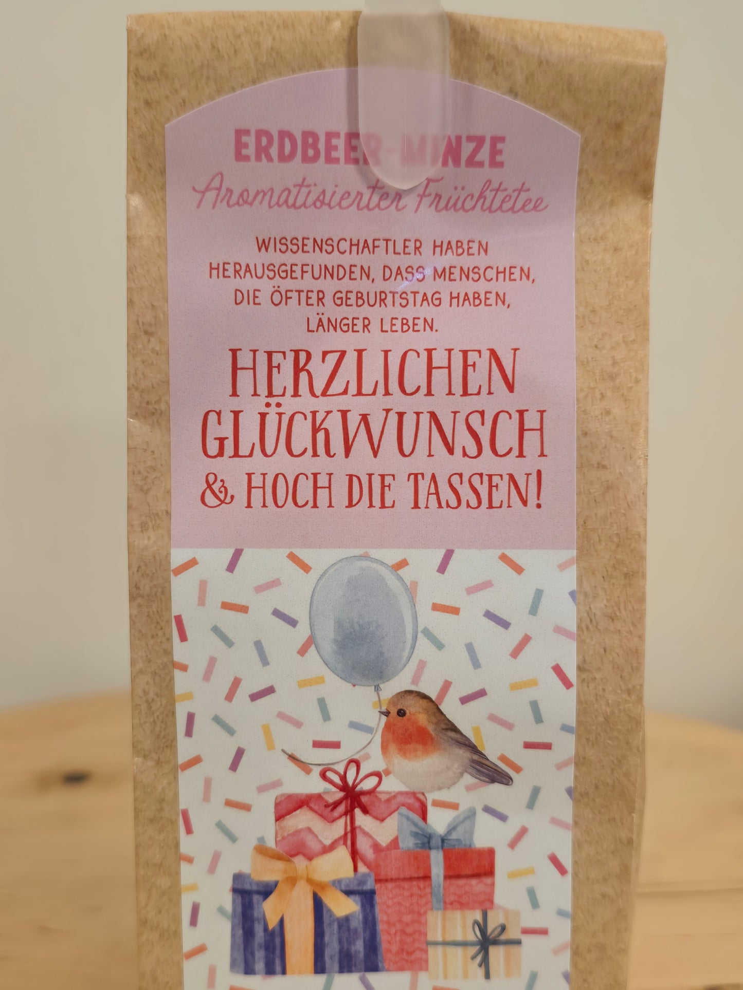 Früchtetee Herzlichen Glückwunsch Erdbeer Minze