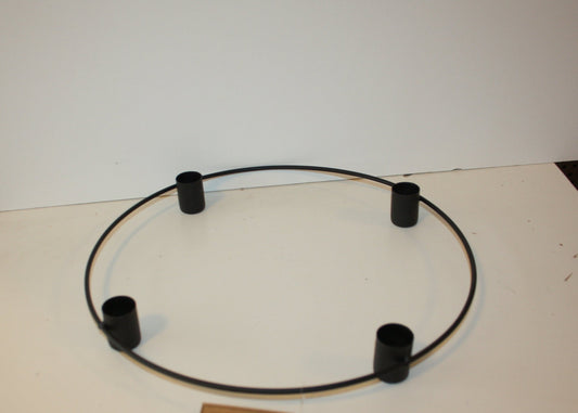#8046  Metalldeko schwarz Kerzenring 30cm