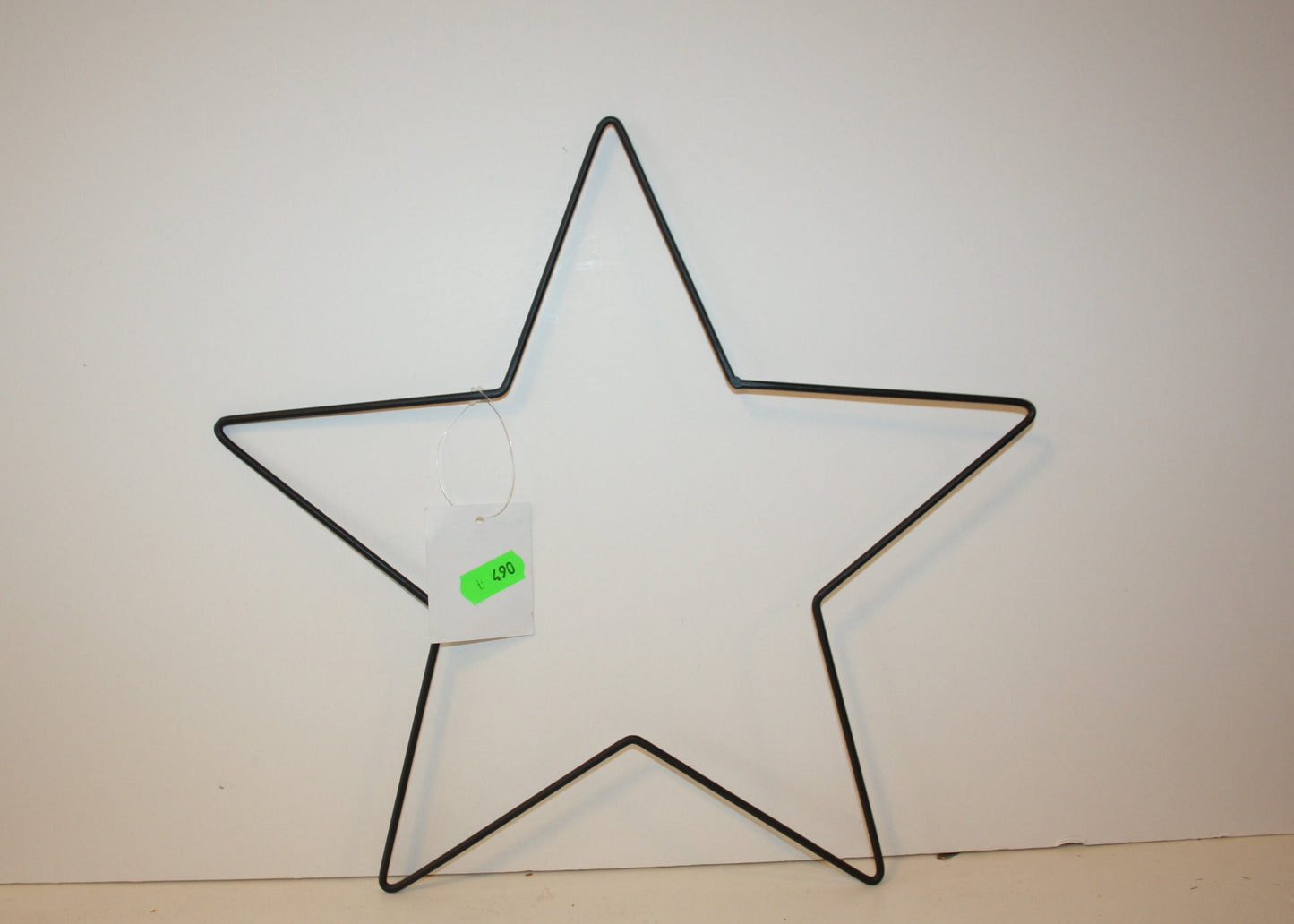 #8047  Metalldeko schwarz Stern