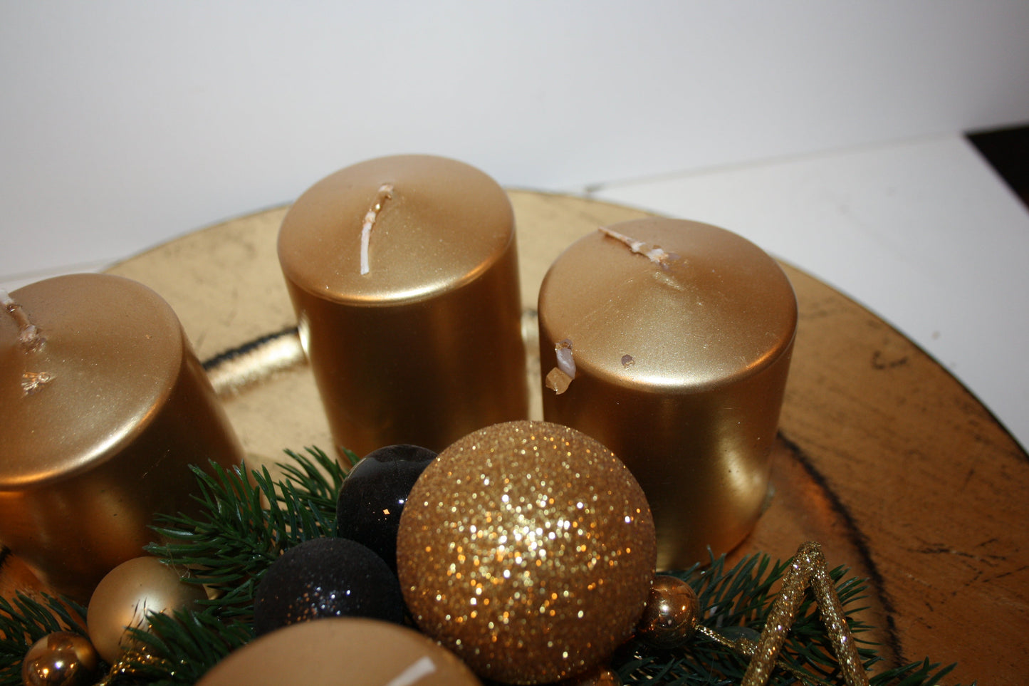 #8058 Teller Advent gold Sonderpreis