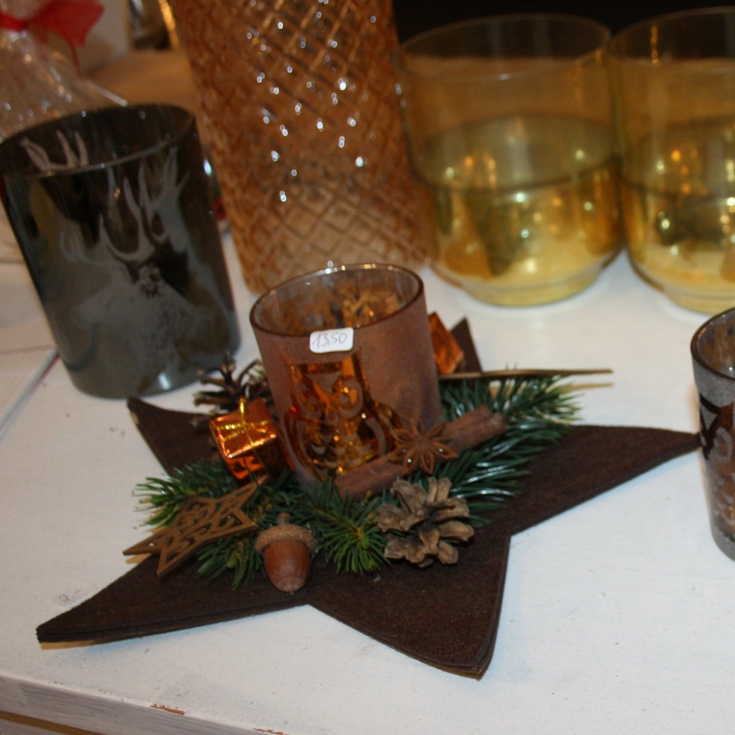 #8073 Filzstern braun 2 Gößen