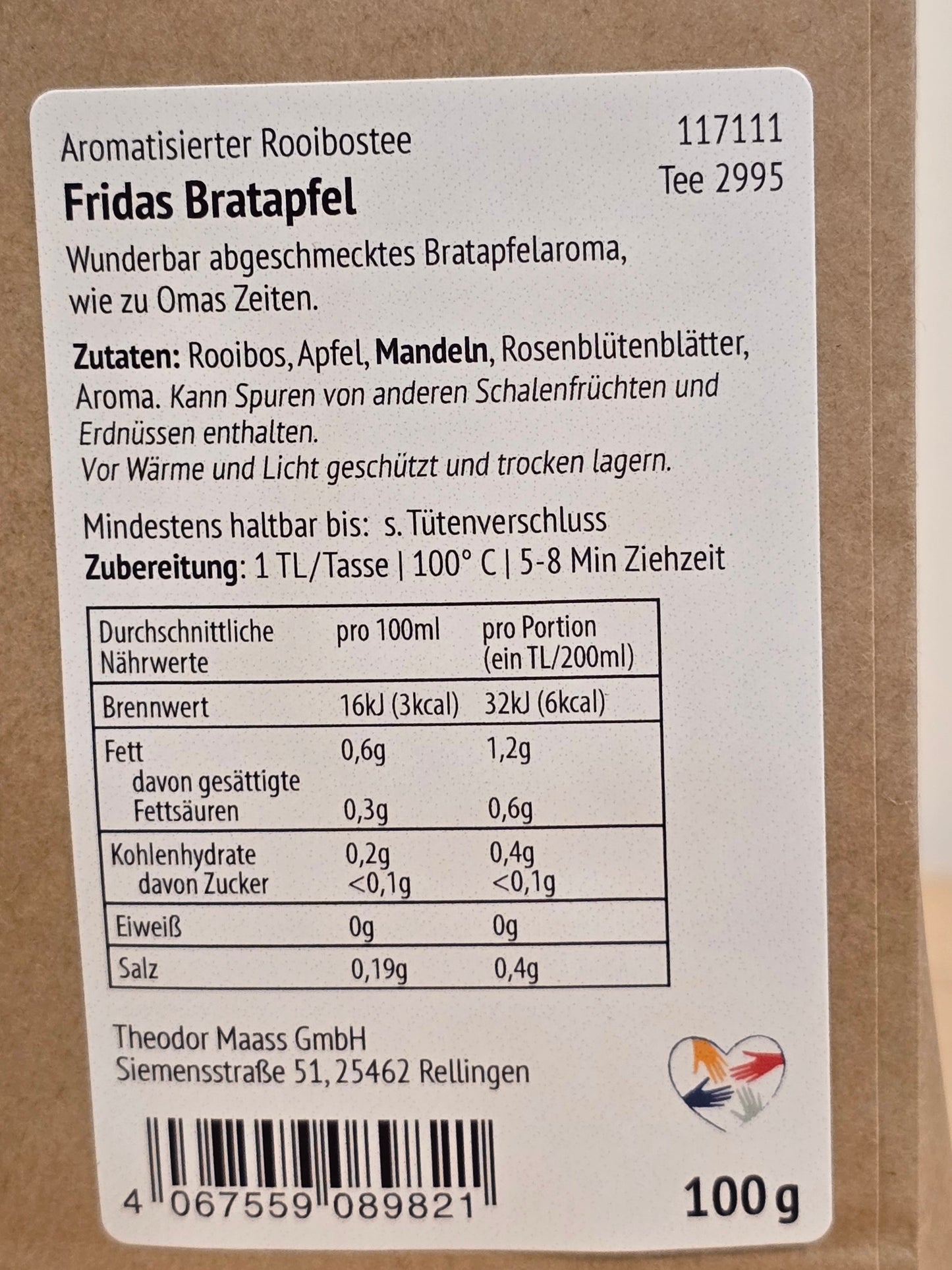 Gute Reise Tee Bratapfeltee