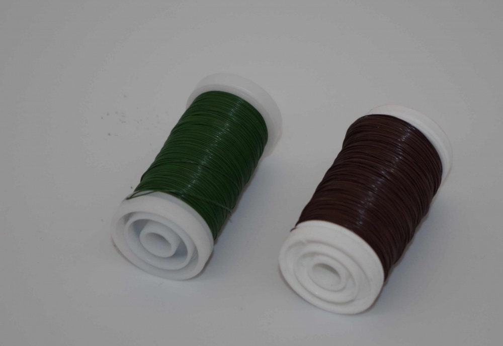 Myrtendraht 100gr Spule grün und braun