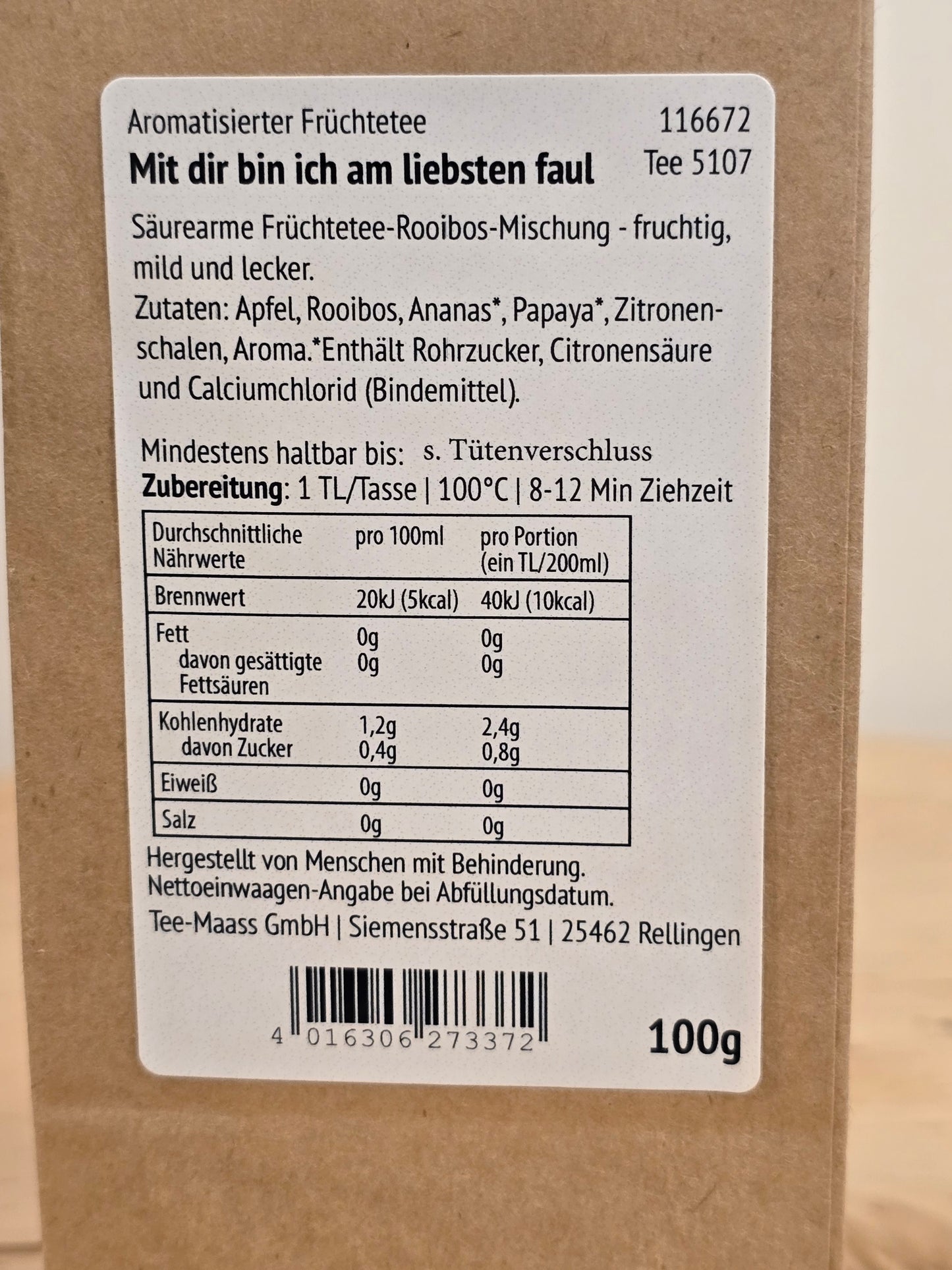 Aromtisierter Früchte-Roibos Tee für Freunde