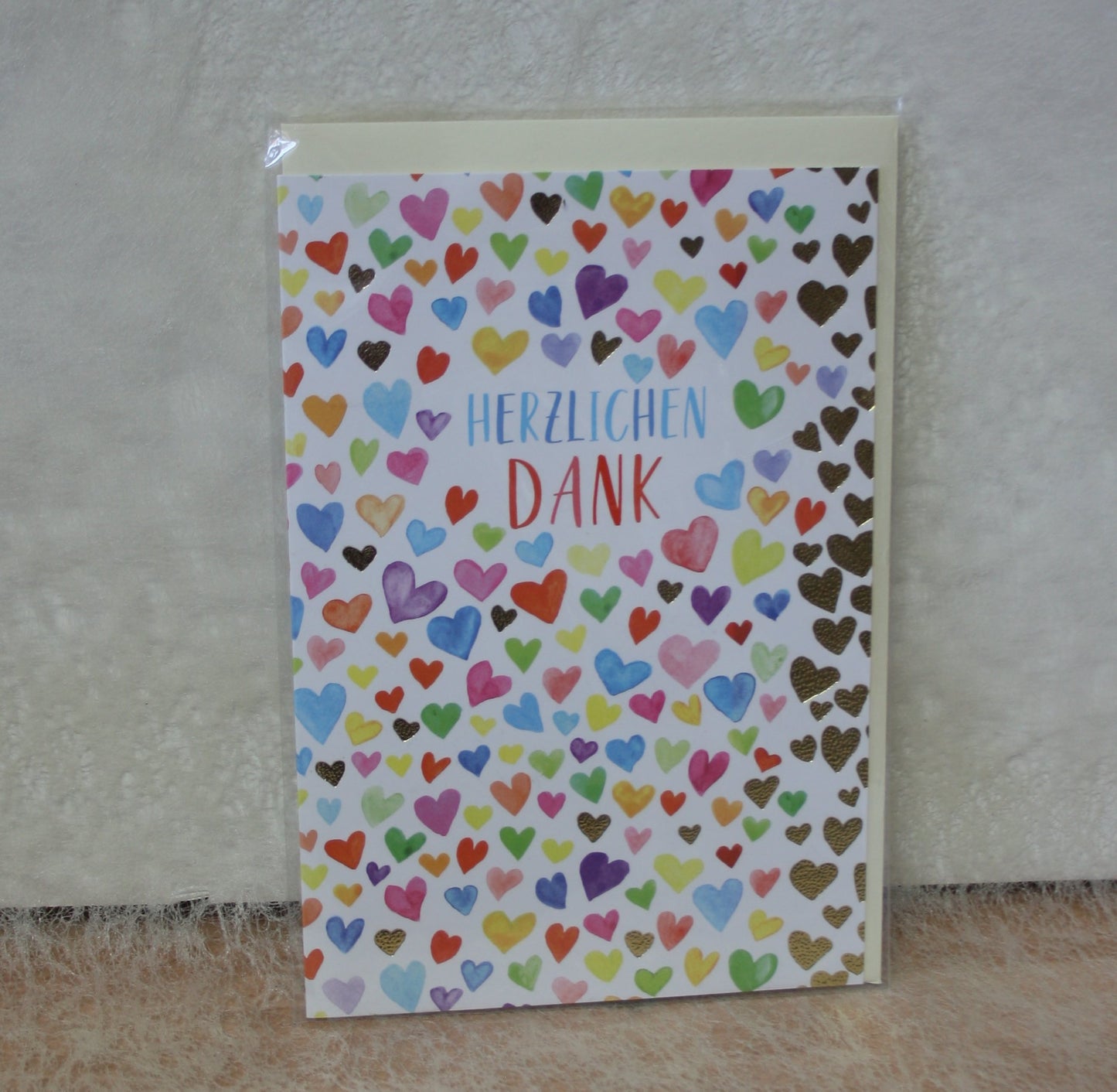 Karte Herzlichen Dank mit Herzen
